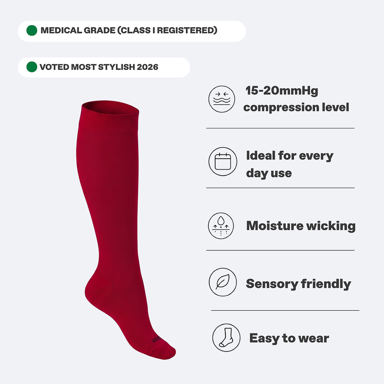 Knee-High Compression Socks