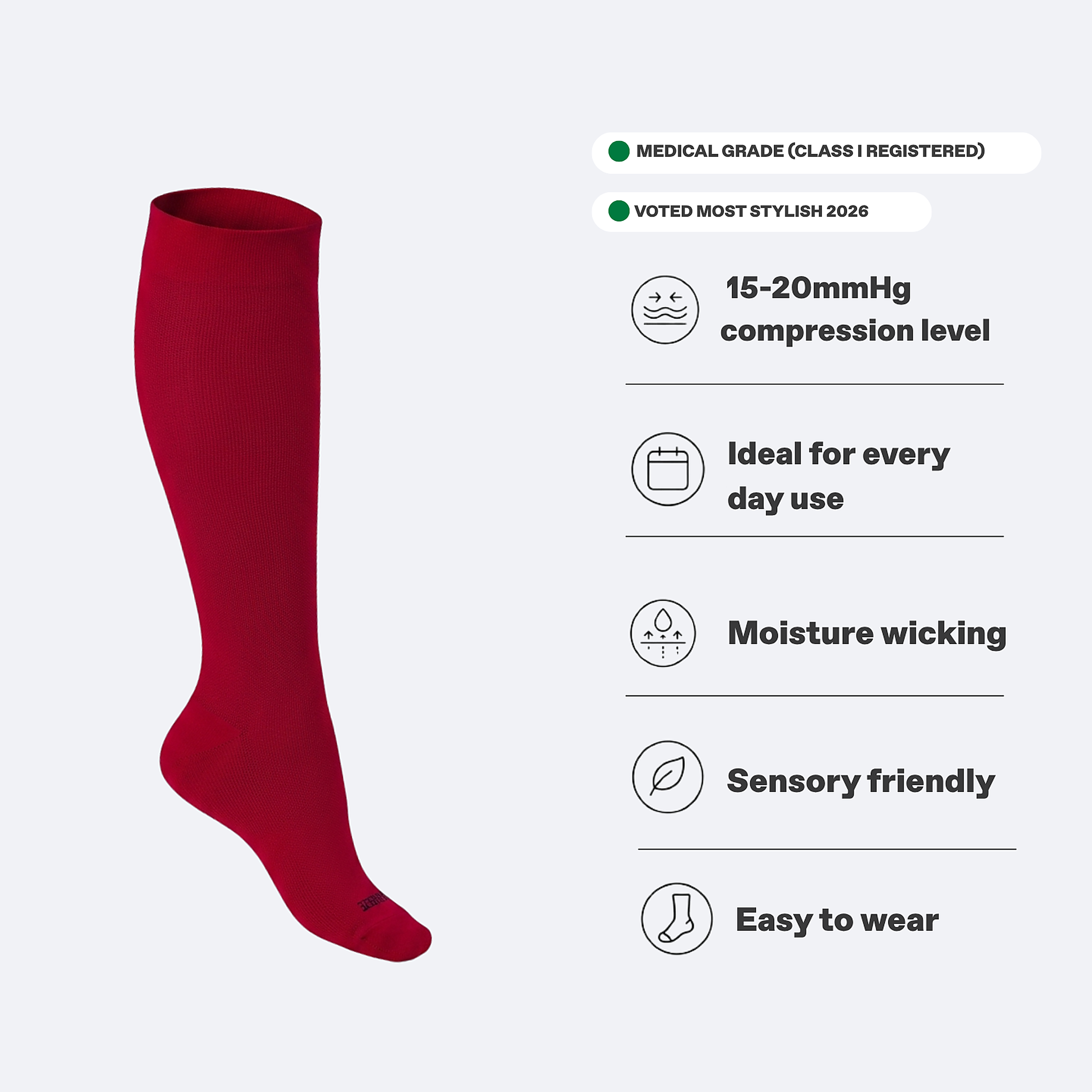 Knee-High Compression Socks